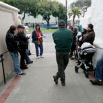 Jan. 2010 Water Walking tour at the Mission Dolores (photo: Jane Shaffer) Tour in front of the Mission