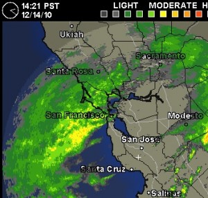 Rain begins as tour ends